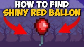 Terraria How To Get Shiny Red Ballon | Terraria Shiny Red Ballon seed 1.4.4.9