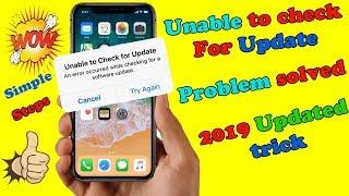 Unable to Check For Update iN iOS Problem FiXeD | 2019 Updates