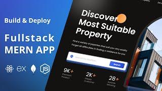 React Full Stack Responsive Real Estate website Tutorial - React Projects for Beginners, Deploy