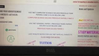 CBSE UGC NET COMPUTER SCIENCE STUDY MATERIAL, PREVIOUS PAPERS WITH FULL EXPLANATION