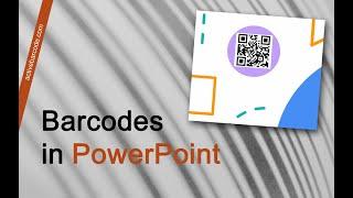 Embed a barcode into a PowerPoint presentation using the Add In