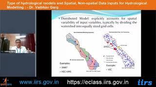 Hydrological models and Spatial by Dr. Vaibhav