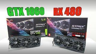 STRIX GTX 1060 vs STRIX RX 480 - Comparison