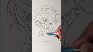 Draw L Lawliet #short #draw #anime