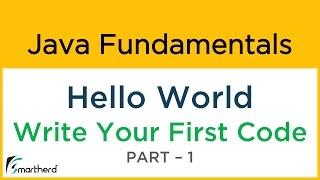 Write your first code in Java: HELLO WORLD program. Java Tutorial for beginners #1.1