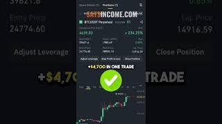 $4,700 profits in one bitcoin trade / binance futures #shorts #binance #bitcoin #crypto #trading