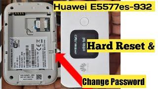 Hard reset & change password Huawei wifi  E5577 ፎርማት ማድረግ ና ፓስወርድ እዴት መቀየር እንችላለን