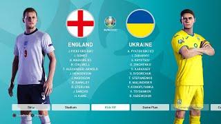 PES 2021 - England vs Ukraine | UEFA Euro 2020 | Semi Final