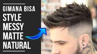 TUTORIAL RAMBUT MATTE, NATURAL, BERVOLUME ! (ft. BlackWood Matte Clay Paste)