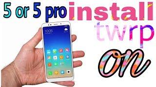 Install twrp  recovery on redmi note 5/redmi note 5 pro