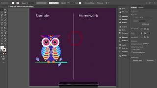 Adobe illustrator course from beginner to advanced Lecture #20 (make owl)