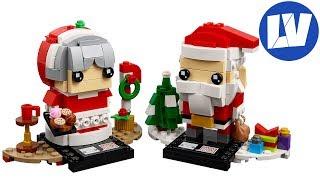 LEGO Santa Claus & Mrs Claus BrickHeadz Set Images For Winter 2018