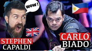 BIADO SHOCKS HIS OPPONENT WITH INSANE SHOT MAKING AGAINST STEPHEN CAPALDI FROM GREAT BRITAIN