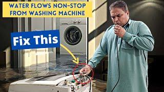 Front & Top Load Washing Machine Water Over-Flows Non-Stop | How to Stop It