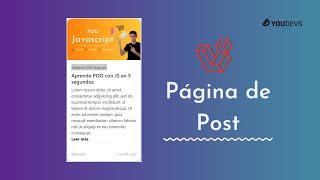 Página para mostrar el contenido de un post - curso de laravel