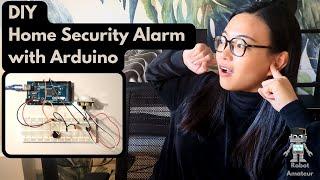 DIY Home Security Alarm with Arduino | PIR sensor (HC-SR501), buzzer, LED