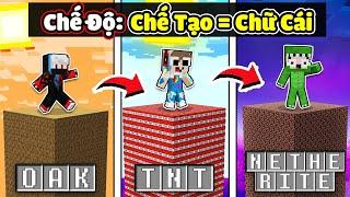 KHANGG BEDWARS THỬ THÁCH 24H CHẾ TẠO = CHỮ CÁI ĐẠI CHIẾN SÀN ĐẤU NGẪU NHIÊN 30 GIÂY TRONG MINECRAFT