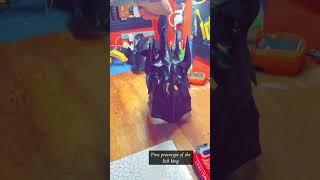 Lich king 3D printed mini prototype and the V2 full-size #ravehelmetsinc #3dprint #worldofwarcraft