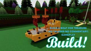 Build A Boat For Treasure Gameplay | No Talking/No Commentary | Roblox