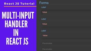 Multi Input Field Handler in React JS || Dynamically add/remove inputs and manage states || Hooks