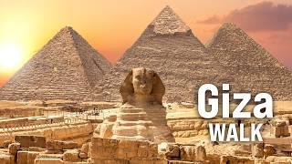 Egypt PYRAMIDS Giza Walking Tour | UNESCO 4K Immersive Walk with Captions [4K/60fps]