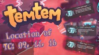 Location of (TC009 Antitoxins, TC011 Cage, TC016: Held Anger) [Temtem Early Access]