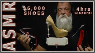 ASMR With $6,000 Shoes! Leather Sounds, Fidgeting, Rustling, Tapping Sounds and Soft Male Whispering