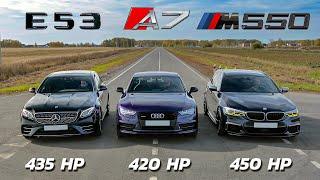 BMW M550d vs Mercedes-AMG E53 vs AUDI A7 st.1 + Zeekr X + Mercedes-AMG C43