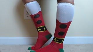 Dollar Tree Christmas Socks (Try On) Haul