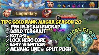 CARA MAIN MASHA DI RANK EPIC SEASON 20 BESERTA BUILD TERSAKIT