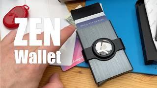 The ZEN RFID Wallet with AirTag Holder, Pop-up Card Eject, for cash too!