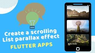 Create a scrolling List parallax effect Flutter