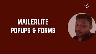How to Create MailerLite Forms & Popups