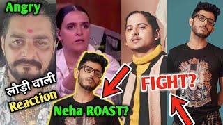 Neha Dhupia Roadies | Hindustani Bhau Reaction, Carryminati vs Mortal, Round2hell