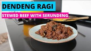 DENDENG RAGI RECIPE|STEWED BEEF WITH SHREDDED COCONUT |AIDASMORE