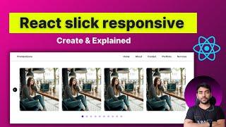 How to create responsive slick slider in react.js | part1  