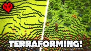 DECORATING Around The CRATER!!! - Minecraft and Chatting!