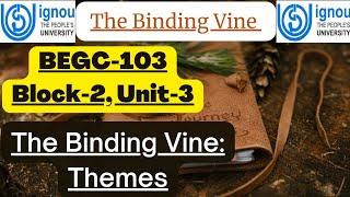 The Binding Vine: Themes / IGNOU Block-2 Unit-3 / Indian Writing in English/ #ignou #begc103