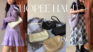 SHOPEE HAUL BAG - korean style bags | aesthetic & minimalist | Philippines