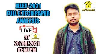 JELET 2021 Full E.Tech Question solve | Tapas Mondal