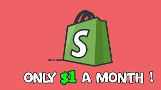 How to Start  A Clothing Brand Website Using SHOPIFY For $1 A Month!