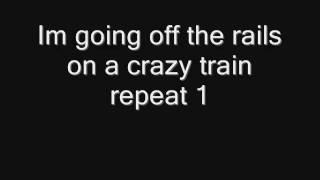 Ozzy osbourne  CrazyTrain Lyrics