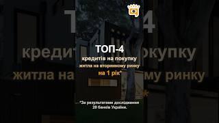  ТОП-4 кращих кредитів на покупку житла на вторинному ринку на 1 рік*