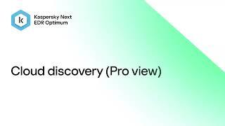 Kaspersky Next EDR Optimum – Cloud discovery (Pro view)