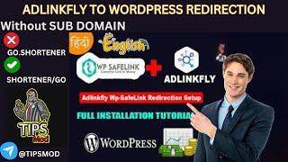 Redirect Adlinkfly To Wordpress Blog | Increase Your Url Shortener Earing | organic redirection