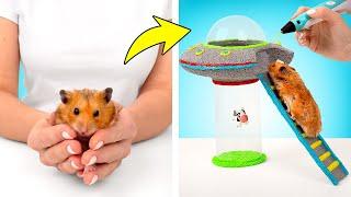 Как сделать миниатюрную летающую тарелку для хомяка с помощью 3D-ручки