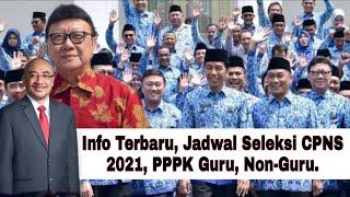 Info terbaru, Jadwal Seleksi CPNS 2021, PPPK Guru dan PPPK Non-Guru #cpns #asn #pppk