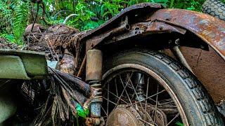 Full Restoration vintage military motorcycle | Retoring rusty Sidecar Ural
