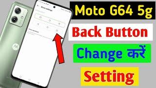 Moto G64 5g me back button change kaise kare / Navigation button change kaise kare moto mobile me //