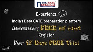 GATE 2022: Free GATE Coaching for 15 Days | GATE Lectures, eBooks, Online Tests | THE GATE ACADEMY